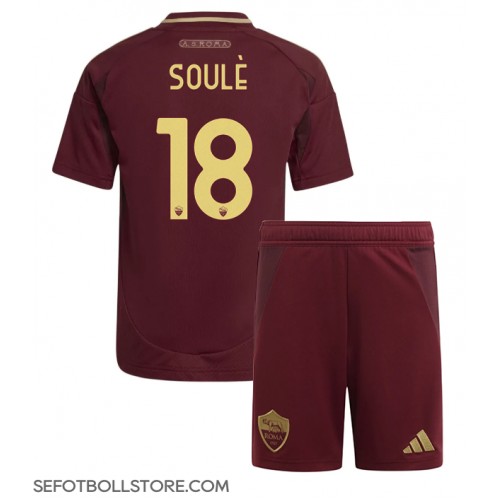 AS Roma Matias Soule #18 Replika babykläder Hemmaställ Barn 2024-25 Kortärmad (+ korta byxor)